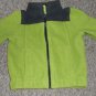 THE CHILDREN'S PLACE Green and Navy Fleece Zip Front Jacket Boys Size 18 months