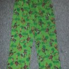 TEENAGE MUTANT NINJA TURTLES Green Flannel Sleep pants Boys Size L