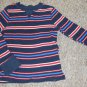 OLD NAVY Blue Striped Waffle Weave Long Sleeved Top Boys Size 4T