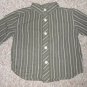 KENNETH COLE REACTION Green Striped Long Sleeved Shirt Boys Size 12 months