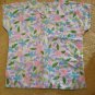 SB FASHION SCRUBS Floral Print Scrub Top Ladies LARGE