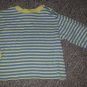 LE TOP Blue and Yellow Striped Long Sleeved Top Boys Size 24 months