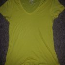 OLD NAVY Yellow V-Neck Short Sleeved Top Ladies Large