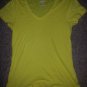OLD NAVY Yellow V-Neck Short Sleeved Top Ladies Large