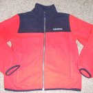 NAUTICA Orange and Navy Fleece Jacket Boys Size 10-12
