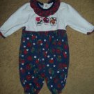 HEALTHTEX Flowers Apples and Acorns Pant Romper Girls Size 0-6 months