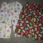 Homemade Cupcake Print and Kitty Print Lot of Sleep Pants Girls Size 2T 3T