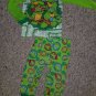 NICKELODEON TMNT Green Long Sleeved Pajamas Boys Size 18 months