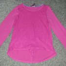EPIC THREADS Lace Trimmed Pink Long Sleeved Top Girls XL Size 14-16