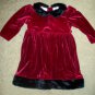 ROSE COTTAGE Red Velvet with Faux Fur Trim Dress Girls 24 months / 2T