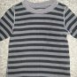 THE CHILDREN&acirc;��S PLACE Black and gray Striped Thermal Waffle Weave Top Boys 3T