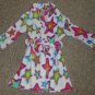 GYMBOREE Star Print Fleece Wrap Bathrobe Girls Size 2T
