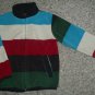 H&M Striped Fleece Zip Front Jacket Size 2-4