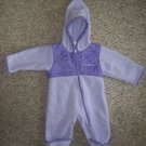 COLUMBIA Purple Fleece One Piece Infant Snowsuit Girls Size 6 months