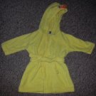 CARTER’S Hooded Yellow Terry Cloth Duckie Bathrobe Fits 0-9 months