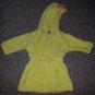 CARTER’S Hooded Yellow Terry Cloth Duckie Bathrobe Fits 0-9 months