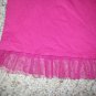 FADED GLORY Pink Tulle Trim LOVE Short Sleeved Top Girls Size 6 (#1008)