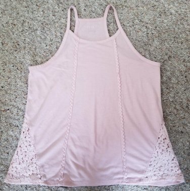 THE CHILDREN&acirc;��S PLACE Light Pink Lace Side Tank Top Girls L Size 10-12