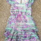 JUSTICE Fully Lined Semi Sheer Sequined Overlay Sleeveless Dress Girls Size 6