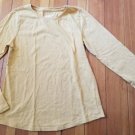 WONDER NATION Yellow Gold Long Sleeved Top Girls Size 10-12