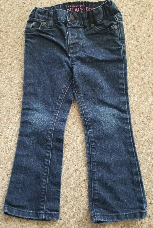 THE CHILDREN&acirc;��S PLACE Stretch Denim Bootcut Jeans Girls Size 4T Adjustable Waist