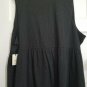 NWT Black Knit TERRA & SKY Peplum Tank Tunic Top Womans 4X 28W 30W