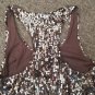 FOREVER 21 XXI Brown Sequined Racer Back Tank Top Ladies Juniors SMALL
