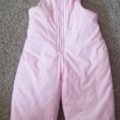 KID CONNECTION Pink Waterproof Overall Snow Pants Girls Size 3T