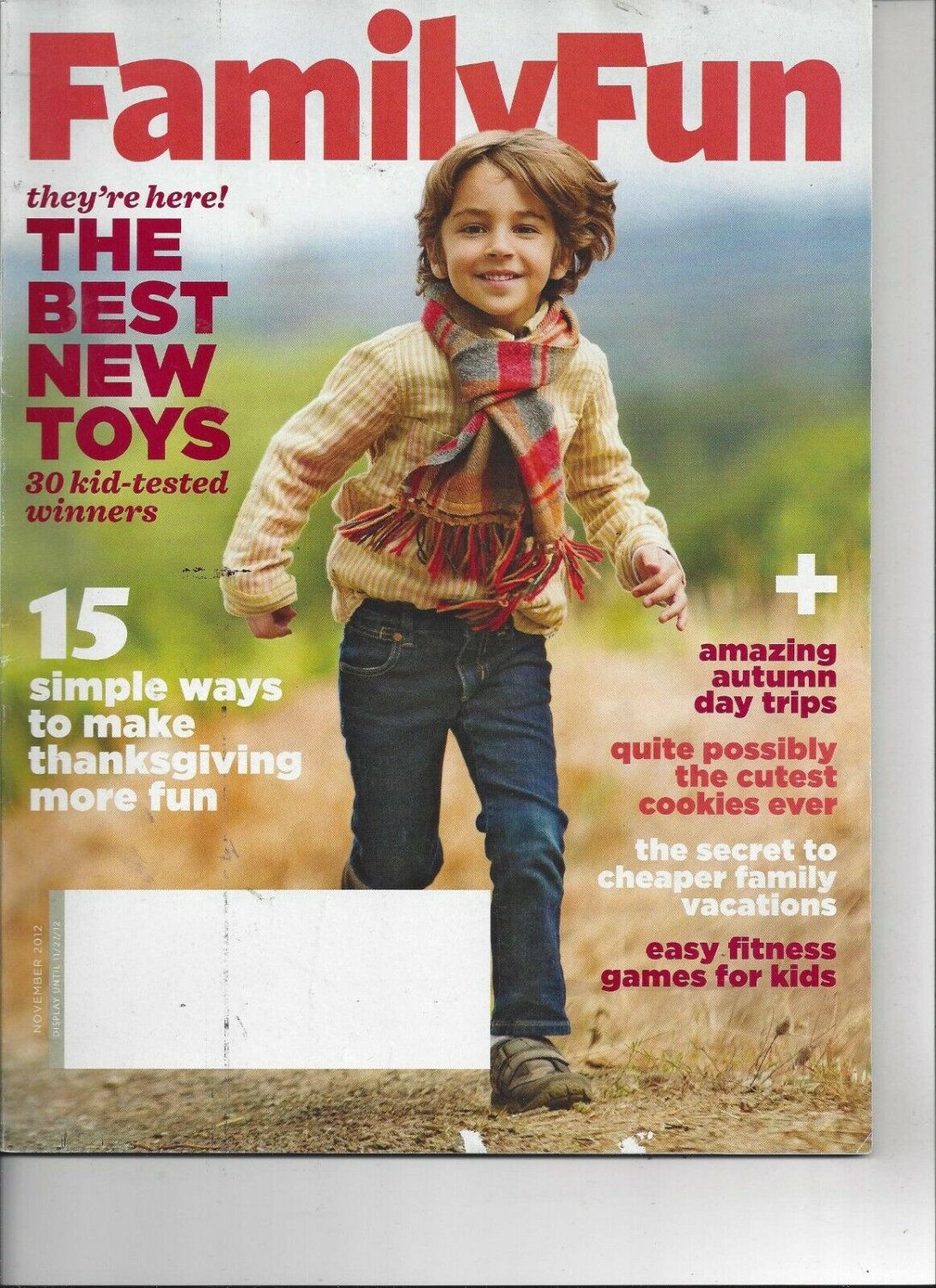 FAMILY FUN Magazine November 2012 Amazing Autumn Day Trips