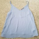PRIMARK Blue Semi Sheer Sexy V Neck Camisole Top Ladies Size 14