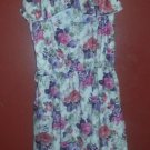 YOUNG DIMENSIONS Pink and Purple Floral Print Sundress Girls Size 10-12
