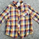 FIRST IMPRESSIONS Yellow Plaid Long Sleeved Button Front Shirt Boys 24 months