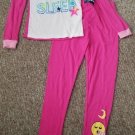 EMOJIMATION Pink Emoji Need More Sleep Long Sleeve Cotton Pajamas Girls Size 8