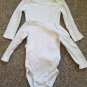 BABIES R US Lot of White Long Sleeved Bodysuits Girls Size 9 months