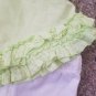 SAVANNAH Green and White Ruffled Trim Capri Pant Set Girls 6-9 months