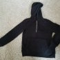 NO BOUNDARIES Black Hooded Pullover Sherpa Fleece Jacket Ladies SMALL Size 3-5