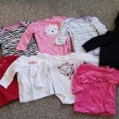 Huge Lot of Infant Girls Long Sleeved Tops and Bodysuits Size 3 months