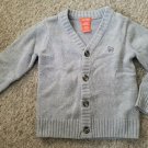 JOE FRESH Button Front Gray Cardigan Sweater Boys Size 2