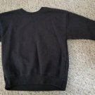 HANES Comfort Blend Solid Black Sweatshirt Top Boys XS Size 4-5