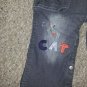 PUMPKIN PATCH I Love My Cat Denim Overalls Size 6-12 months Flannel Lined