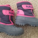 NAUTICA Albermarle Pink and Black Waterproof Winter Snow Boots Toddler Girls 10