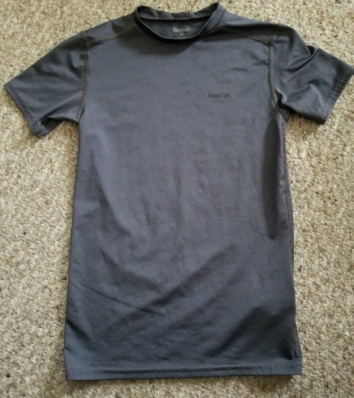 REEBOK Gray Dri Fit Short Sleeved Top Boys Size 10-12