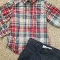 THE CHILDRENâ��S PLACE Plaid Shirt OLD NAVY Navy Blue Chinos Boys Size 3T