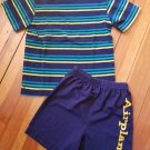 CIRCO Blue Striped Top SIMPLY BASIC Blue Shorts Boys Size 4-5 4T