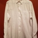VAN HEUSEN Fitted White Long Sleeved Button Front Shirt Mens 15.5 x 32-33