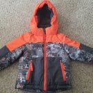 SNOZU Orange and Gray Removable Hooded Waterproof Winter Parka Jacket Boys 2T