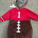 NWT Red and Brown KOALA KIDS Football Player Infant Costume Size 18-24 months