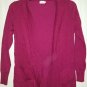 NEW Burgundy Open Front CIELO Cardigan with Pockets Ladies SMALL