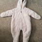MAMAS AND PAPAS Beige Furry Sherpa Hooded One Piece Snowsuit 6-9 months