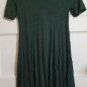 Flirty Dark Green FOREVER 21 Short Sleeved Body Con Mini Dress XS